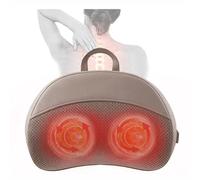 Massaggiatore Cervicale, 3 Velocità Cuscino Massaggiante Shiatsu con 20 Punti Massaggio, 2 Livelli Di Calore e Schiuma a Memoria per Collo, Schiena, Gambe, Spalle, Adatto a Tutti