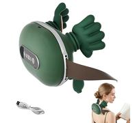 Massaggiatore cervicale 4D senza fili, per collo e cervicale, 3 livelli di massaggio, 2 livelli di temperatura, massaggiatore per collo con calore, massaggiatore per il collo con touch screen, regalo