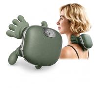 Massaggiatore Cervicale 4D Shiatsu con CALORE DELICATO e CONFORTEVOLE - Massaggiatore Schiena e collo Wireless con 3 Velocità e 2 Livelli di Calore - Per Schiena, Gambe e Relax Muscolare - SILENZIOSO