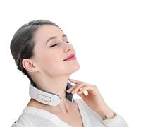 Massaggiatore Cervicale, 6 Modalita 9 livelli Massaggiatore Collo Schiena, Massaggio a Impulsi a 4 Teste e Funzione di Riscaldamento a Temperatura Costante, per Alleviare il Dolore al Collo