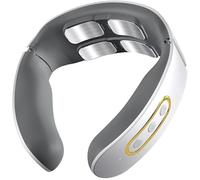 Massaggiatore Cervicale, 6 Modalita 9 livelli Massaggiatore Collo Schiena, Massaggio a Impulsi a 4 Teste e Funzione di Riscaldamento a Temperatura Costante, per un Massaggio Preciso a Casa Tua