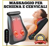 Massaggiatore Cervicale Collo e Schiena Massaggio Shiatsu Elettrico relax spalle