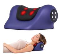 Massaggiatore cervicale con calore, cuscino massaggiante elettrico senza | 3 livelli di compressione calda e vibrazione, allevia la tensione del collo e il dolore, regalo per donne, uomini, genitori