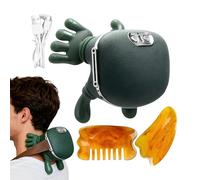 massaggiatore cervicale Con Calore, Elettrico 4D Massaggiatore & Gua Sha massaggio Per Collo E Schiena, 3 impostazioni di massaggio e 2 livelli di riscaldamento, rilassa i muscoli