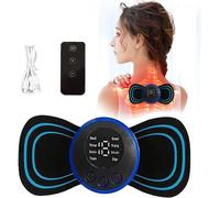 Massaggiatore Cervicale Elettromagnetico - 8 Modalità e 19 Intensità, Mini Dispositivo TENS per Schiena, Portatile