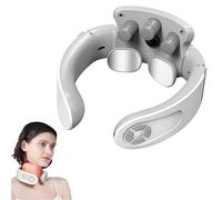 Massaggiatore Cervicale, Massaggiatore cervicale elettrico a impulsi con Terapia Calore 42°C, 6 Modalità 15 Livelli Impulsi Elettromagnetici Massaggiatore per Domestico, Ufficio, Viaggio