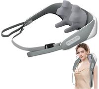 MASSAGGIATORE SHIATSU CERVICALE COLLO GAMBE GLUTEI SCHIENA TERMICO 8 TESTINE