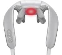 Massaggiatore Cervicale, Massaggiatore Schiena e Collo con Funzione di Riscaldamento e 3 Velocità Regolabili, Regali per Uomini, Donne, Mamma, Papà, Nonna, Nonno