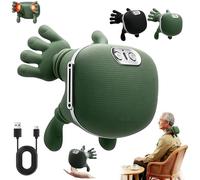 Massaggiatore Cervicale, Massaggiatore Schiena E Collo, Massaggiatore Riscaldato Bionico, Massaggiatore Shiatsu Portatile per Collo e Schiena, Massaggio a Impastamento 4D per Tessuti Profondi (Verde)