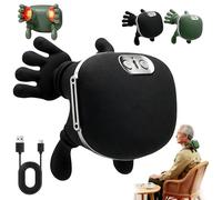 Massaggiatore Cervicale, Massaggiatore Schiena E Collo, Massaggiatore Riscaldato Bionico, Massaggiatore Shiatsu Portatile per Collo e Schiena, Massaggio a Impastamento 4D per Tessuti Profondi (Nero)