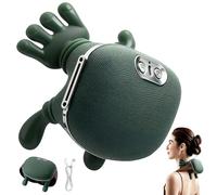 Massaggiatore Cervicale, Massaggiatore Schiena e Collo Riscaldato Bionico, Massaggio Shiatsu Portatile Wireless Elettrico a Impastamento 4D per Tessuti Profondi