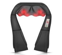 Massaggiatore Cervicale Shiatsu Collo e Massaggiatore Posteriore Con Funzione lenitiva e Calda Massaggio 3D Profondo per Alleviare il Dolore Muscolare a Spalle Adatto per Casa Ufficio Come Regalo