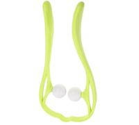 Massaggiatore Cervicale Verde Shiatsu Manuale, per Collo e Spalle | Plastica Ergonomica, per Casa e Viaggio, Aiuta i Punti di Massaggio e Flusso Sanguigno