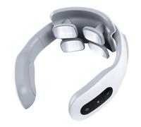 Massaggiatore Collo Intelligente,Massaggio alle quattro teste,Impulso Elettrico Massaggiatore Cervicale,Massaggiatore per Collo Portatile Intelligente,Regalo per Uomo Donna A