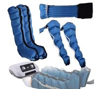 Massaggiatore Compressione d'Aria per Gambali e Addome, Linfodrenante Pressoterapia Linfodrenaggio con 6 Airbag, Linfodrenaggio Gambe, Professionale, Macchinario Pressoterapia