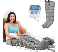 Massaggiatore Compressione D'Aria Per Gambali E Addome, Presso Terapia Gambe Linfodrenante, Pressoterapia Per Casa, Dolori Muscolari E Edema, Funzione Timer Regolabile