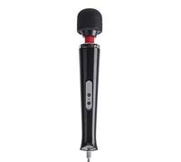 Massaggiatore con bacchetta magica a 10 velocità, vibratori AV con bastoncino da massaggio Giocattoli sessuali con vibratore clitoride sexy per donne Plug-nero europeo
