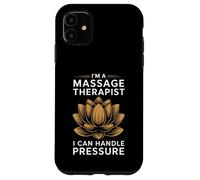 Massaggiatore con scritta "I Can Handle Pressure Funny Gift Custodia per iPhone 11