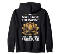 Massaggiatore con Scritta I Can Handle Pressure Funny Gift Felpa con Cappuccio
