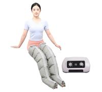Massaggiatore Corpo Linfodrenante, Massaggiatore Gambe a Compressione 6 cavità - Drenaggio Linfatico, Stivali Pressoterapia, Sollievo Dolore/Gonfiore, Regolabile con Timer