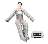 Massaggiatore Corpo Linfodrenante, Massaggiatore Gambe a Compressione 6 cavità - Drenaggio Linfatico, Stivali Pressoterapia, Sollievo Dolore/Gonfiore, Regolabile con Timer