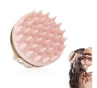 Massaggiatore Cuoio Capelluto, Silicone Spazzola Massaggio Cuoio Capelluto, Massaggiatore,Capelli Asciutti e Bagnati,Crescita Capelli, Circolazione, Trattamenti Capelli (Rosa)