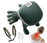 Massaggiatore da Collo e Spalle - 3 Velocità 2 Modalità Riscaldamento Strumento Rilassamento Muscolare - Massaggiatore Cervicale Ricaricabile Senza Fili Per Tessuti Profondi - Per Papà Mamma Amici Don