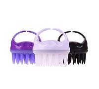 Massaggiatore del cuoio capelluto, 3 confezioni da 3 pennelli per capelli con spazzola per capelli [versione aggiornata 2021] 100% confortevole per tutti i tipi di capelli ricci ragazze