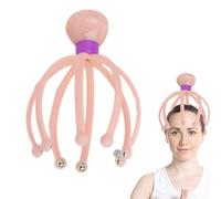Massaggiatore del cuoio capelluto Octopus - Raschietto manuale della testa per alleviare lo stress e rilassamento | Massaggiatore artiglio di polpo, strumento di massaggio del cuoio capelluto a mano