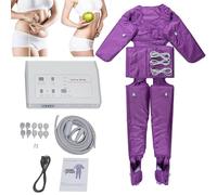 Massaggiatore Di Compressione Dell'aria Dispositivo Di Drenaggio Linfatico Gambe Piede Vita Braccia Dispositivo Linfatico Massaggiatore Pressoterapia Strumento Dimagrante Corpo,Purple