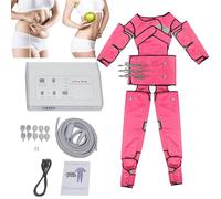 Massaggiatore Di Compressione Dell'aria Dispositivo Di Drenaggio Linfatico Gambe Piede Vita Braccia Dispositivo Linfatico Massaggiatore Pressoterapia Strumento Dimagrante Corpo,Pink