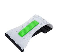 Massaggiatore di trazione a forma di arco del collo, correttore elastico cervicale/lombare, rilassamento del collo e sollievo dal dolore (colore: bianco + geen, dimensioni: 38,5 x 16,8 cm)
