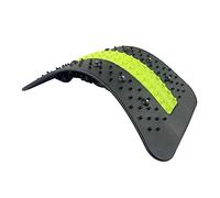 Massaggiatore di trazione lombare, correttore elastico per la schiena/cervicale/lombare, rilassamento della schiena e sollievo dal dolore (colore: nero + verde, dimensioni: 23 x 37 cm)