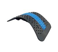 Massaggiatore di trazione lombare, correttore elastico per la schiena/cervicale/lombare, rilassamento della schiena e sollievo dal dolore (colore: nero + blu, dimensioni: 23 x 37 cm)