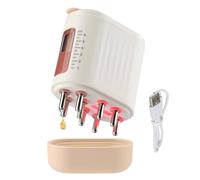 Massaggiatore elettrico 2 in 1 per cuoio capelluto, applicatore per olio per capelli, applicatore vibrante da 6 ml, applicatore 2 in 1 per la crescita dei capelli, per la cura dei capelli