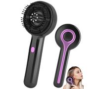 Massaggiatore elettrico 2 in 1, per il cuoio capelluto, con applicatore di olio per capelli, luce rossa, 3 modalità per massaggio e cura del cuoio capelluto