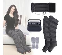 Massaggiatore elettrico a 6 cavità, con compressione ad aria, stivali a compressione, strumento per rilassare tutto il corpo, braccia, gambe, per massaggi completi del corpo, pressoterapia, drenaggio