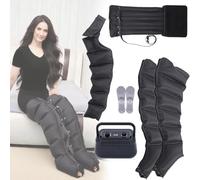 Massaggiatore elettrico a 6 cavità, con compressione ad aria, stivali a compressione, strumento per rilassare tutto il corpo, braccia, gambe, per massaggi completi del corpo, pressoterapia, drenaggio