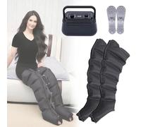 Massaggiatore elettrico a 6 cavità, con compressione ad aria, stivali a compressione, strumento per rilassare tutto il corpo, braccia, gambe, per massaggi completi del corpo, pressoterapia, drenaggio