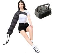 Massaggiatore elettrico a compressione ad aria per drenaggio linfatico, strumento di massaggio completo per gambe, braccia e vita, dispositivo di rilassamento a 6 cavità