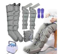 Massaggiatore elettrico a compressione ad aria per gambe a 6 cavità, per la circolazione, drenaggio linfatico, massaggiatore per gambe, caviglie, polpacci, per alleviare il dolore e rilassamento (2