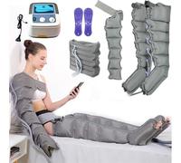 Massaggiatore elettrico a compressione ad aria per gambe, braccia, vita e piedi, stivali per pressoterapia a 6 camere per migliorare la circolazione e il recupero muscolare