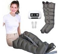 Massaggiatore elettrico a compressione ad aria per gambe e braccia, pressoterapia e drenaggio linfatico, rilassamento e miglioramento della circolazione sanguigna, design a 6 cavità