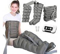 Massaggiatore elettrico a compressione ad aria per gambe e braccia, pressoterapia e drenaggio linfatico, rilassamento e miglioramento della circolazione sanguigna, design a 6 cavità