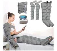 Massaggiatore elettrico a compressione ad aria per gambe per circolazione e drenaggio linfatico, sollievo dal dolore alla caviglia, rilassamento muscolare e aiuto per il recupero di gambe e vita