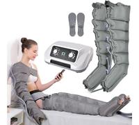 Massaggiatore elettrico a compressione d'aria per gambe, massaggiatori per drenaggio linfatico, sistema di recupero delle cavità 4/6 per migliorare la circolazione e rilassare i muscoli, 8 i
