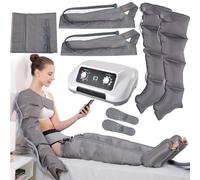 Massaggiatore elettrico a compressione d'aria per gambe, massaggiatori per drenaggio linfatico, sistema di recupero delle cavità 4/6 per migliorare la circolazione e rilassare i muscoli, 8 i