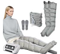 Massaggiatore elettrico a compressione d'aria per gambe, pressoterapia e drenaggio linfatico, stivali a compressione XXL, macchina per massaggio rilassante a piedi, polpacci e cosce, per dol