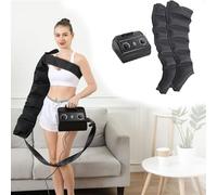 Massaggiatore Elettrico a Compressione D'Aria per Gambe, Pressoterapia Per Casa, Macchina Per Massaggio Antigonfiore, Migliora La Circolazione Sanguigna, Funzione Timer Regolabile