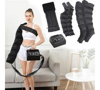 Massaggiatore Elettrico a Compressione D'Aria per Gambe, Pressoterapia Per Casa, Macchina Per Massaggio Antigonfiore, Migliora La Circolazione Sanguigna, Funzione Timer Regolabile